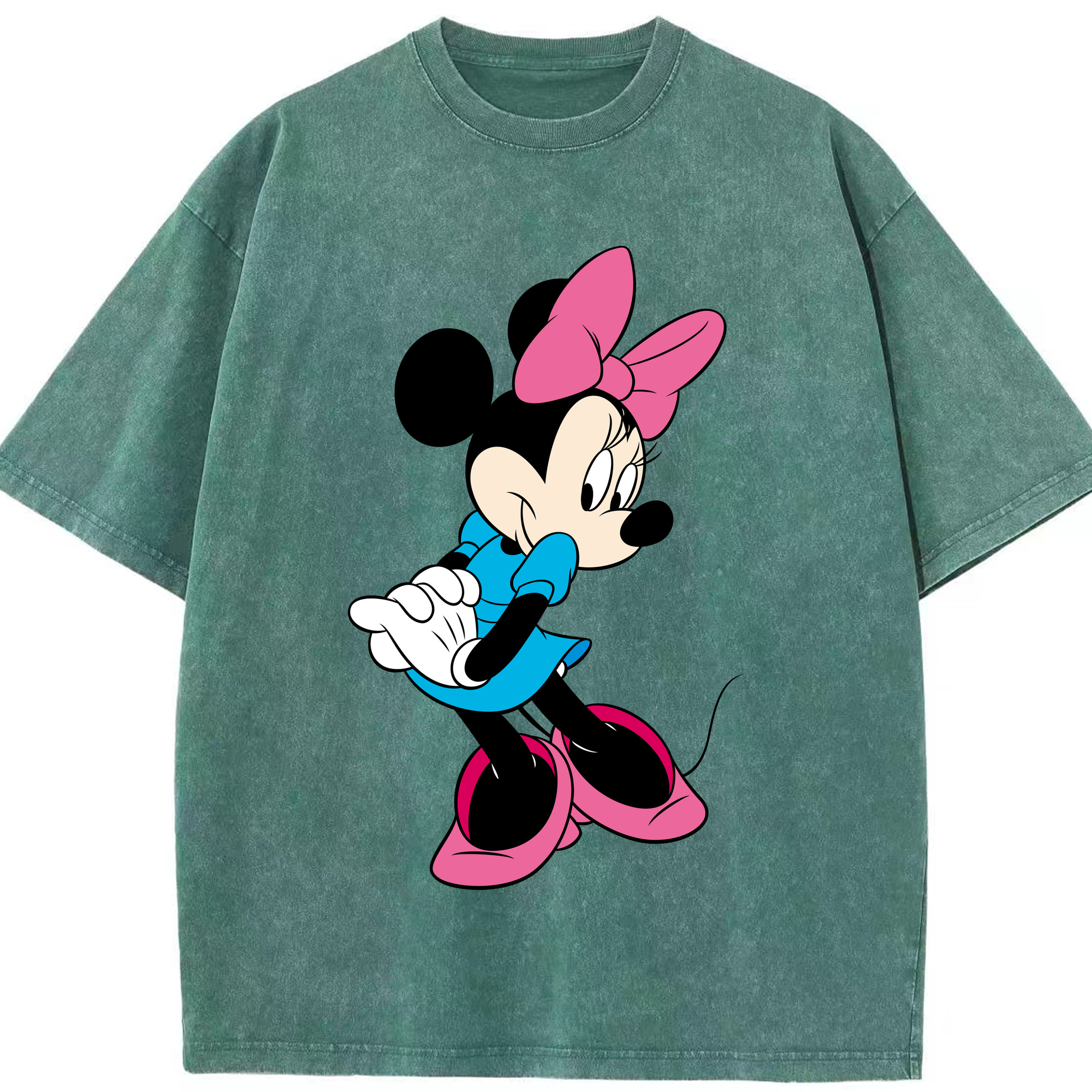 （画像用） ミッキーマウス Mickey Mouse 綿100% ヴィンテージ風 半袖Tシャツ（フロントプリント）
